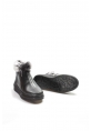 MirgeShoes Siyah Kadın Klasik Bot İçi Kürklü Dışı Hakiki Deri MRG01863112610135