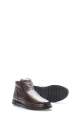 MirgeShoes Kahve Fermuarlı Erkek Bot Hakiki Deri İçi Kürklü MRG018541113339