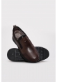 MirgeShoes Kahve Erkek Casual Ayakkabı Hakiki Deri İçi Kürklü MRG0129111131460
