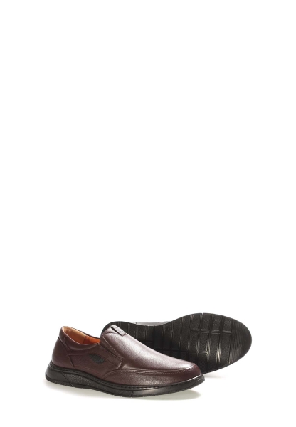 MirgeShoes Kahve Bağcıksız Erkek Casual Ayakkabı Hakiki Deri İçi Kürklü MRG011081132162725