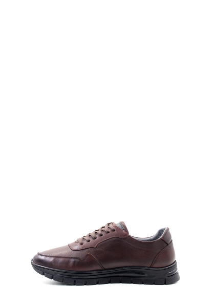 MirgeShoes Kahve Bağcıklı Erkek Spor Sneaker Ayakkabı İçi Kürklü Dışı Hakiki Deri MRG01108111131318