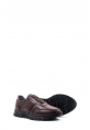MirgeShoes Kahve Bağcıklı Erkek Spor Sneaker Ayakkabı İçi Kürklü Dışı Hakiki Deri MRG01108111131318