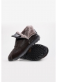 MirgeShoes Kahve Fermuarlı Erkek Spor Bot Hakiki Deri İçi Kürklü MRG0197611131745