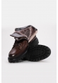 MirgeShoes Kahve Erkek Klasik Comfort Bot Hakiki Deri İçi Kürklü MRG0137911131121067
