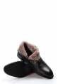 MirgeShoes Siyah Fermuarlı Erkek Klasik Bot Hakiki Deri İçi Kürklü MRG01841111314237
