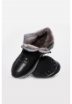 MirgeShoes Siyah Fermuarlı Erkek Spor Bot Hakiki Deri İçi Kürklü MRG0173011131546