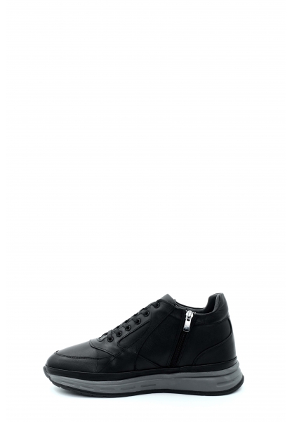 MirgeShoes Siyah Erkek Spor Comfort Bot Hakiki Deri İçi Kürklü MRG0185211131534