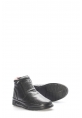 MirgeShoes Siyah Fermuarlı Erkek Spor Bot Hakiki Deri İçi Kürklü MRG018541113339