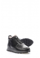 MirgeShoes Siyah Erkek Spor Comfort Bot Hakiki Deri İçi Kürklü MRG01284117117308