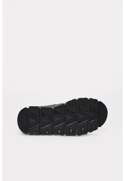 MirgeShoes Siyah Fermuarlı Unisex Bot İçi Kürklü Dışı Hakiki Deri MRG0190011241421