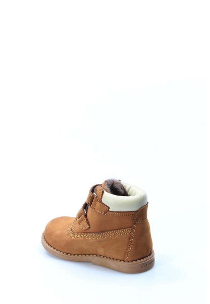 MirgeShoes Bebek Worker Bot İçi Kürklü Dışı Hakiki Nubuk Deri Taba  MRG0113611211113