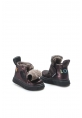 MirgeShoes Bordo Unisex Çocuk Cırtcırtlı Spor Bot İçi Kürklü Dışı Hakiki Deri MRG0189911241252