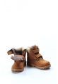 MirgeShoes Taba Unisex Çocuk Worker Bot Cırtcırtlı İçi Kürklü Dışı Hakiki Deri  MRG01136111611113
