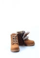 MirgeShoes Taba Unisex Fermuarlı Çocuk Bot İçi Kürklü Dışı Hakiki Deri MRG01136111611114