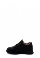 MirgeShoes Siyah Bağcıklı Kadın Casual Ayakkabı İçi Kürklü Dışı Hakiki Floter Deri MRG01713112617242