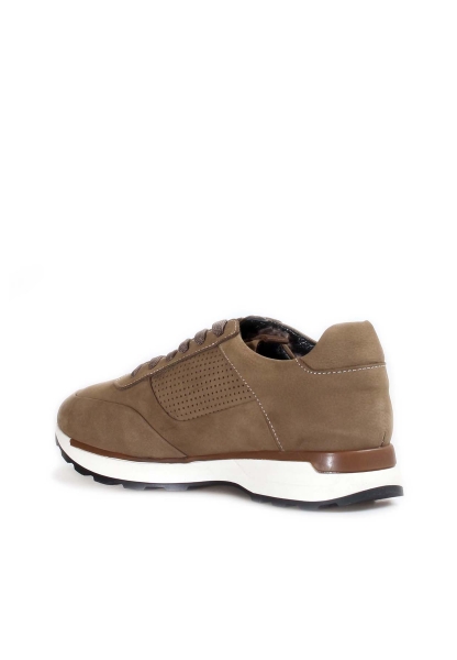  MirgeShoes Kum Bağcıklı Erkek Sneaker Ayakkabı İçi Kürklü Dışı Hakiki Nubuk Deri MRG0185311131232