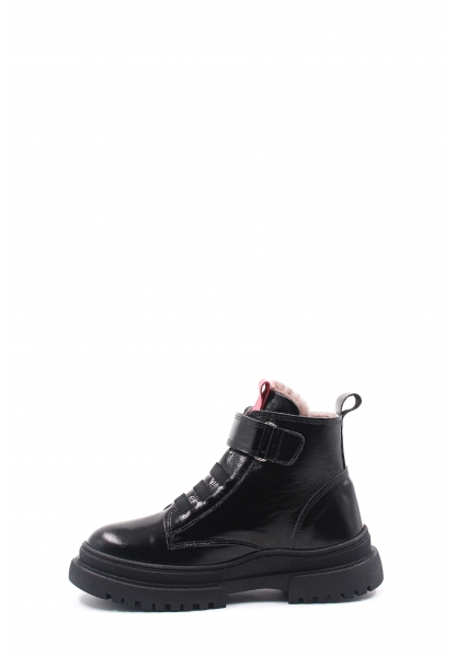 MirgeShoes Siyah Unisex Çocuk Rugan Bot İçi Kürklü Dışı Hakiki Deri MRG012871124121211