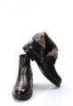 MirgeShoes Kahve Fermuarlı Erkek Klasik Bot Kaymaz Taban Hakiki Deri İçi Kürklü MRG0153811131340