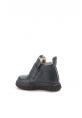 MirgeShoes Lacivert Unisex Çocuk Cırtcırtlı Klasik Bot İçi Kürklü Hakiki Deri MRG0189911241252
