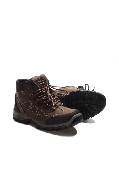 MirgeShoes Olive Bağcıklı Unisex Outdoor Bot Hakiki Deri MRG01247192415650