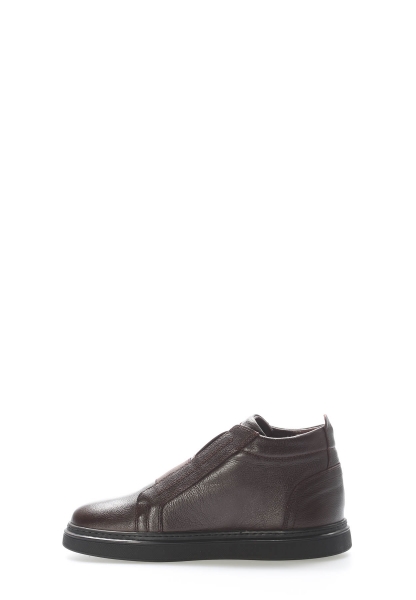 MirgeShoes Kahve Lastikli Erkek Casual Bot Hakiki Deri MRG01949191311435
