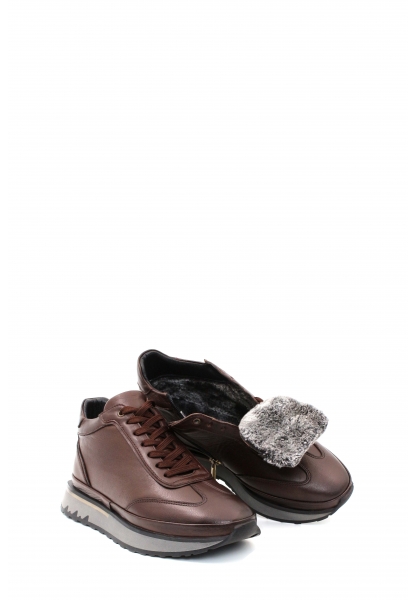 MirgeShoes Kahve Erkek Comfort Bot Kaymaz Taban Hakiki Deri MRG01985191313283