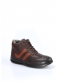 MirgeShoes Kahve Erkek Comfort Bot Kaymaz Taban Hakiki Deri MRG0198519131877