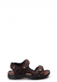 MirgeShoes Kahve Erkek Açık Hava Spor Sandalet Hakiki Deri  MRG0110371311629