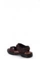MirgeShoes Kahve Erkek Açık Hava Spor Sandalet Hakiki Deri  MRG0110371311629