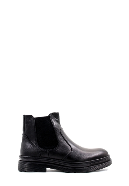 MirgeShoes Siyah Lastikli Erkek Klasik Chelsea Bot Hakiki Deri MRG011073191311144-1