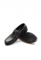 MirgeShoes Siyah Bağcıklı Erkek Loafer Babet Ayakkabı Hakiki Deri MRG017587141246111032