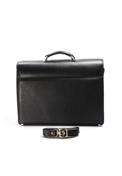 MirgeShoes Kaliteli Hakiki Deri Siyah Erkek Portföy Çanta MRG01909314323