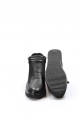 MirgeShoes Siyah Fermuarlı Kadın Dolgu Topuk Bot Kaliteli Hakiki Deri MRG0199319261468