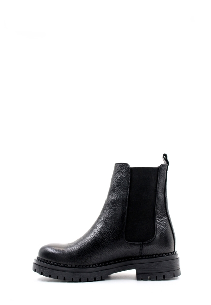 MirgeShoes Siyah Lastikli Kadın Klasik Chelsea Bot Hakiki Deri MRG0127619261659