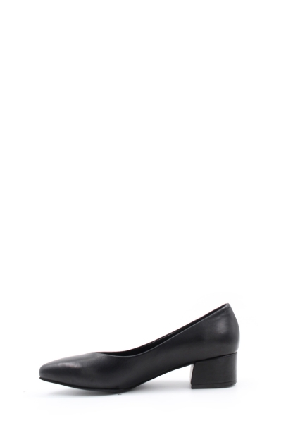 MirgeShoes Siyah Kadın Topuklu Ayakkabı İçi Hakiki Deri MRG01922261156-913