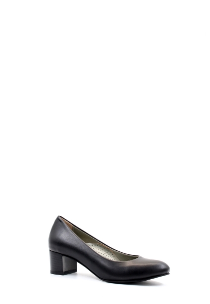 MirgeShoes Siyah Kadın Topuklu Ayakkabı İçi Hakiki Deri MRG01922261274