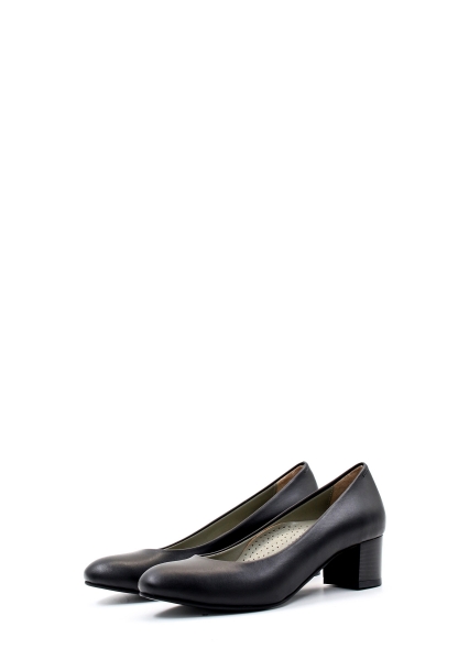 MirgeShoes Siyah Kadın Topuklu Ayakkabı İçi Hakiki Deri MRG01922261274