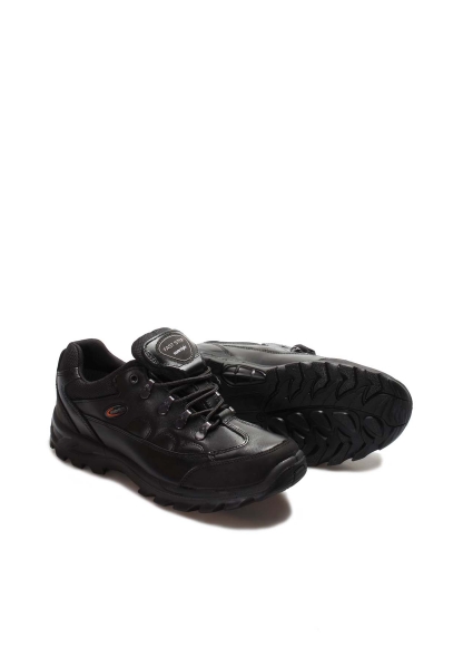 MirgeShoes Siyah Bağcıklı Unisex Outdoor Bot Hakiki Deri MRG01247192415649