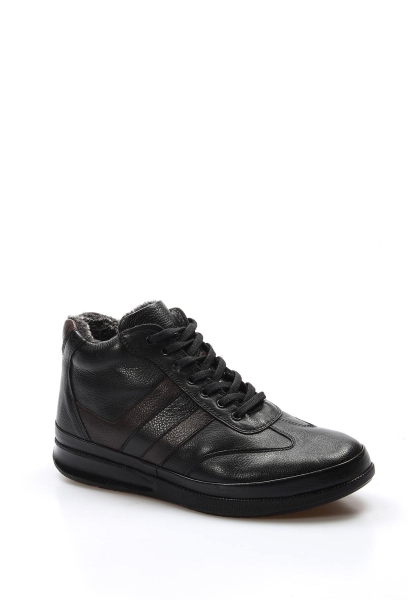 MirgeShoes Siyah Erkek Comfort Bot Kaymaz Taban Hakiki Deri MRG0198519131877