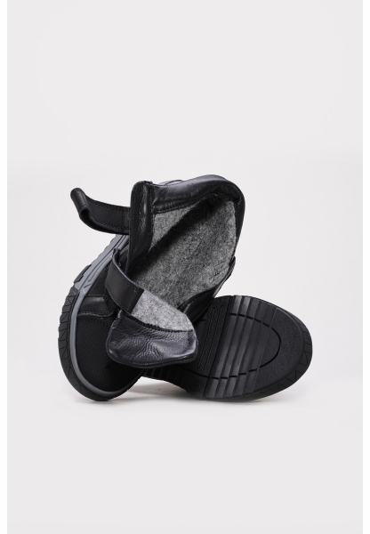 MirgeShoes Siyah Unisex Çocuk Cırtcırtlı Spor Bot Kaliteli Hakiki Deri MRG01742196116428