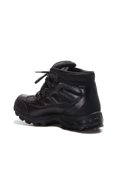 MirgeShoes Siyah Bağcıklı Unisex Outdoor Bot Hakiki Deri MRG01247192415650