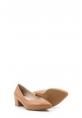 MirgeShoes Taba Kadın Topuklu Ayakkabı İçi Hakiki Deri MRG01922261156-913