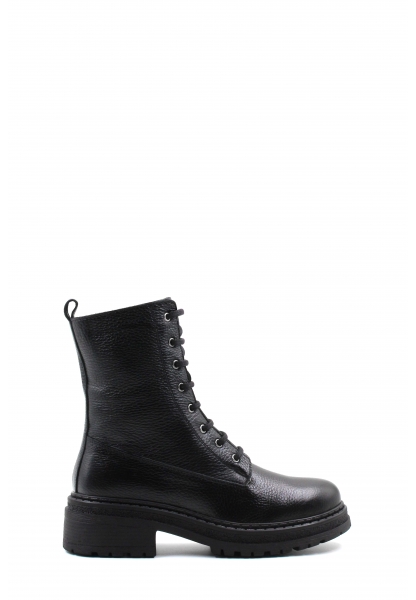 MirgeShoes Siyah Fermuarlı Kadın Postal Bot Kaliteli Hakiki Floter Deri MRG0138719261838