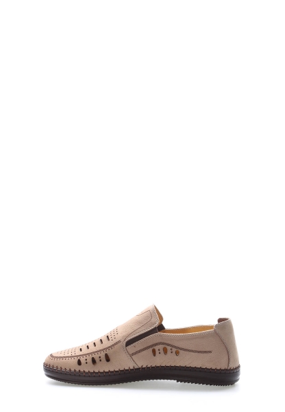 MirgeShoes Kum Bağcıksız Erkek Spor Sneaker Ayakkabı Hakiki Nubuk Deri MRG01256131627