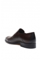 MirgeShoes Kahve Bağcıksız Erkek Klasik Kösele Ayakkabı İçi Dışı Hakiki Deri MRG01367131792
