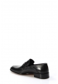 MirgeShoes Siyah Bağcıksız Erkek Klasik Kösele Ayakkabı İçi Dışı Hakiki Deri MRG0110231310424