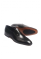 MirgeShoes Siyah Bağcıksız Erkek Klasik Kösele Ayakkabı İçi Dışı Hakiki Deri MRG0110401312518