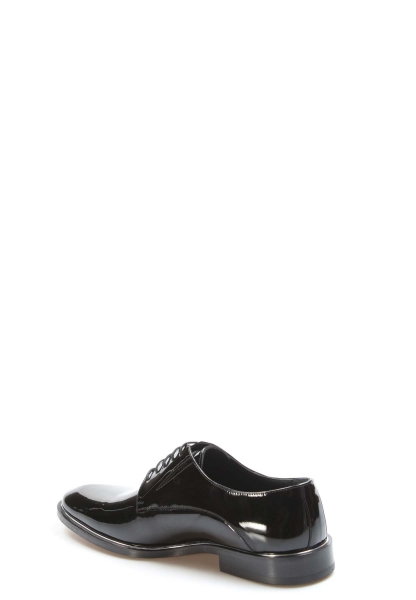 MirgeShoes Siyah Bağcıklı Erkek Klasik Kösele Ayakkabı İçi Dışı Hakiki Deri MRG01367131376