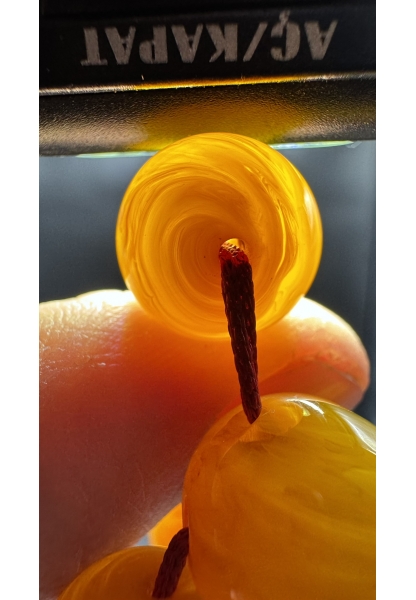 MirgeShoes Üst Düzey Koleksiyon Sarı 81 Gr Faturan Firfirik Sıkma Kehribar Tespih AHTES2515