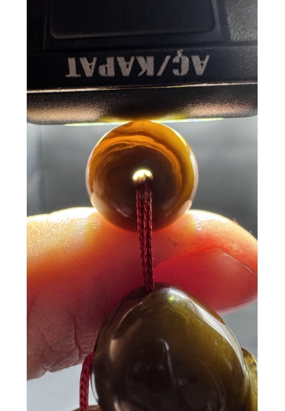 MirgeShoes Üst Düzey Koleksiyon Yeşil 95 Gr Faturan Firfirik Sıkma Kehribar Tespih AHTES2520